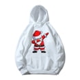 thumbnail image 5 of Sudadera con capucha blanca de Feliz Navidad para niños, sudadera bonita para fiesta de Navidad para niño o niña, ropa de moda con estampado de Papá Noel y ciervos para niños, 5 of 5