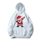 thumbnail image 4 of Sudadera con capucha blanca de Feliz Navidad para niños, sudadera bonita para fiesta de Navidad para niño o niña, ropa de moda con estampado de Papá Noel y ciervos para niños, 4 of 4