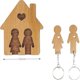 thumbnail image 5 of Couple Key Rings Decorations, Wooden Decorative Family Sign with Key Holder, Housewarming Gifts for Couple, 5 of 5