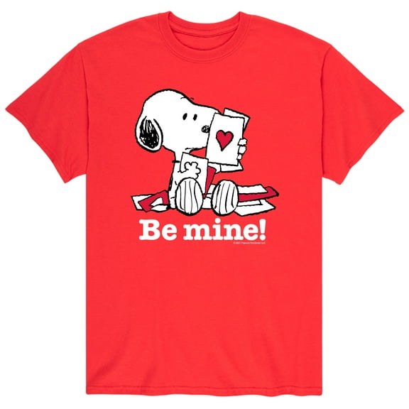 Peanuts - Be Mine Snoopy - Men's Short Sleeve Graphic T-Shirt