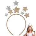thumbnail image 1 of Minkissy Diadema de estrella con purpurina, diadema de estrella, diadema de Halloween, diadema divertida, diadema para fiesta de Navidad, festival, accesorios para el cabello para niñas, niños y mujer, 1 of 5