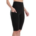 thumbnail image 6 of Charmo Womens High Waist Biker Shorts with Pockets Workout Running Short, 6 of 9
