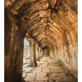 thumbnail image 3 of Vintage Duvet Cover Set, Building Corridor with Wall in Angkor Thom in Siem Reap Cambodia, Decorative 3 Piece Bedding Set with 2 Pillow Shams, Queen Size, Beige, by Ambesonne, 3 of 3