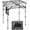 Sliver, variant on FASCK Folding Grill Table, Lightweight Height Adjustable Aluminum Table with Mesh Desktop and Mesh Bag for Outdoor Camping Picnic BBQ, 2 Feet, Sliver
