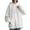 White, variant on YEJIMAN Hoodies For Womens Daily Long Casual Down Pocket Hooded Sweatshirts Pullover Sleeve Button V Drawstring Neck Women's Essentials Hoodie Purple