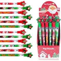 TINYMILLS 24-Pack Science Themed Stacking Pencils | Push-Point Mechanical Pencils With Erasers | Perfect For Party Favors & Classroom Rewards-355375