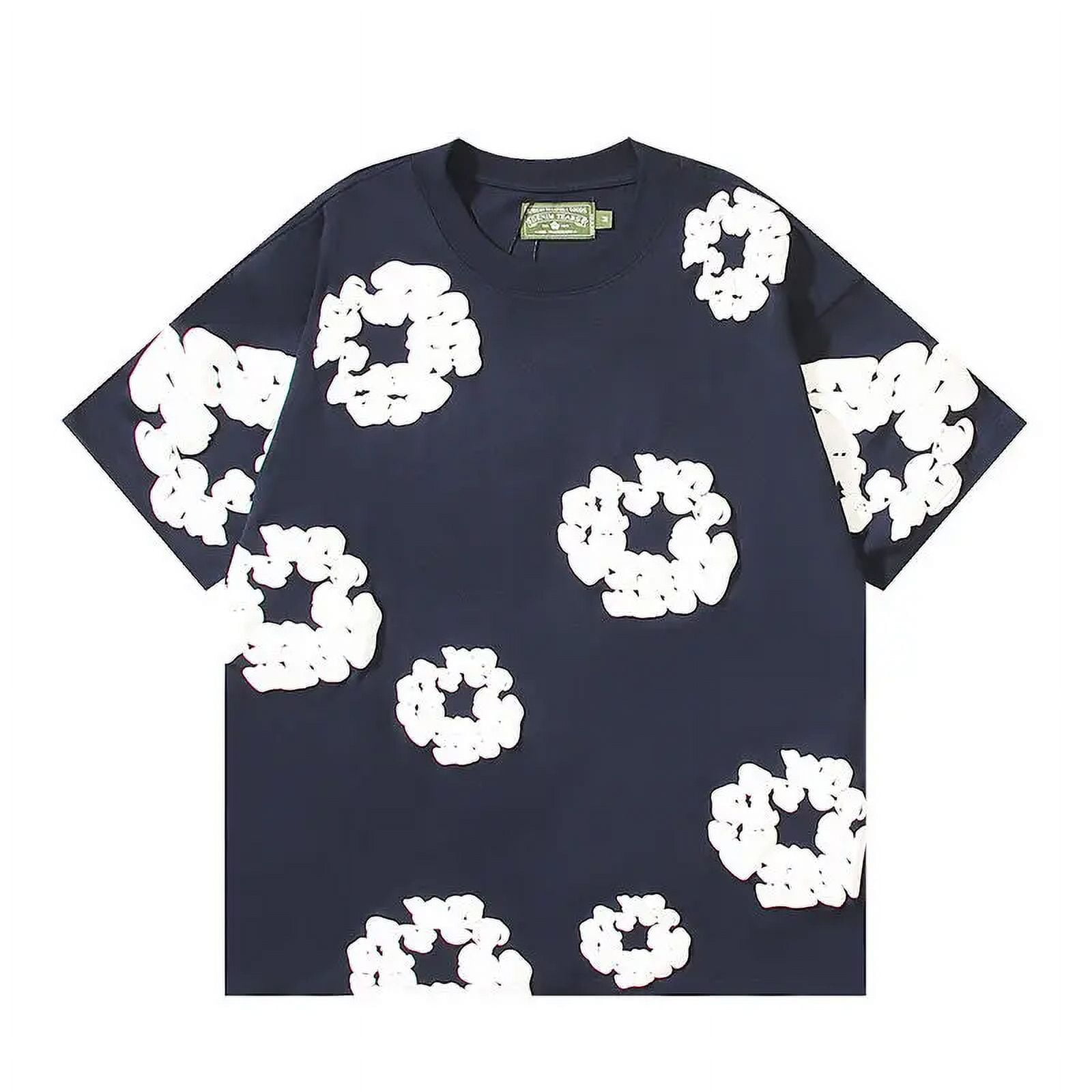 DENIM TEARS New Fashion Men's Women's Same Kapok Foam Printing