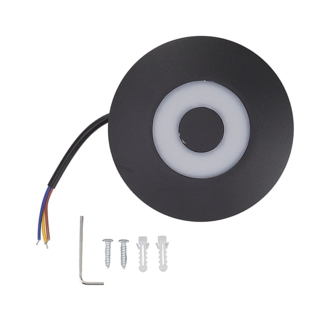 Lámpara de pared LED moderna de 10 W, redonda, única, de 6 lados, iluminación suave, alta luminosidad, resistente al agua, 85-265 V