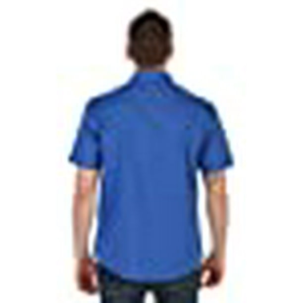 Gioberti Mens Casual Western Solid Short Sleeve Shirt with Pearl Snaps, Royal Blue, X Large Gioberti Mens Casual Western Solid Short Sleeve Shirt with Pearl Snaps, Royal Blue, X Large