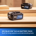 thumbnail image 3 of Kreg 20V Blue Ion 8.0Ah Battery Pack, 3 of 8