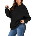 thumbnail image 3 of Shine Up Hoodies for Women Fleece Hooded Sweatshirts Oversized Pullover Long Sleeve Ladies Tops with Pocket, 3 of 9