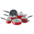 thumbnail image 1 of Cuisinart Ensemble de Batterie de Cuisine Antiadhésive en Aluminium Durable 11 Pcs, Rouge, 1 of 7