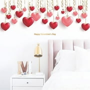 Tuscom Romantic Valentine's Day Creative Window Glass Stickers Love Decal Home Decor