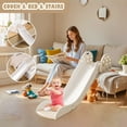 thumbnail image 3 of Ealing Kids Couch Slide for Bed Toddlers 1-3,Baby Climbing Bed Toys Playing Home,Easy to Assemble Store,Khaki, 3 of 9