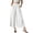 01 White, variant on Women's Wide Leg Chiffon Palazzo Pants, Elegant Flowy High Waisted Loose Business Casual Trousers with Pockets