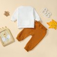 thumbnail image 4 of Gupgi 0-3 Years Toddler Boy Fall Clothes Set 2Pcs Long Sleeve Letter Print Sweatshirt Tops Drawstring Pants, 4 of 9