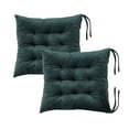 thumbnail image 6 of Lomyolo Chair Cushions for Kitchen Chairs 2 Pack Seat Cushion Chair Pads for Dining Patio Home Office Soft Comfort Velvet Square Dark Green, 6 of 6