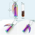 thumbnail image 2 of Cylinder with Glass Vial Keepsake Cremation Jewelry for Ashes Pendant Urn Necklace, 2 of 8