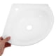 thumbnail image 3 of Plastic Wall-Mounted Corner Wash Basin Space-Saving Mini Sink For Small Apartments Triangle Shaped For Bathroom Wall Hanging Sink, 3 of 3