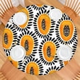 thumbnail image 2 of Round Picnic Table Cloth 100% Waterproof & Oil Proof, Elastic Fitted Table Cover for 36"-44" Round Tables, for Dining, Camping, Outdoor, 2 of 7