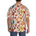 thumbnail image 3 of Kdxio Men's Hawaiian Shirt for Men Short Sleeve Shirt Autumn Leaves Summer Casual Holiday Beach Button Down T-Shirts, 3 of 5