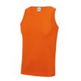 thumbnail image 1 of Just Cool - Camiseta deportiva Básica transpirable tecnología Neoteric™ sin mangas/de tirantes para hombre - Running/Gym/Deporte (Naranja Eléctrico) AWDis UTRW687_electricorange, 1 of 2
