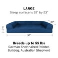 thumbnail image 3 of FurHaven Pet Products Quilted Cooling Gel Top Sofa Pet Bed for Dogs & Cats - Navy, Large, 3 of 13