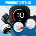thumbnail image 3 of XISAOK Clip On Electric Guitar Tuner with LCD Display for Guitar, Ukulele, Violin, 3 of 7