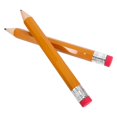 thumbnail image 1 of Cool Pencils Giant Wooden Pencil for Creative Activities Yellow Wood and Plastic with Safety Cap 2Pcs, 1 of 4