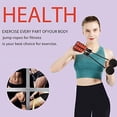 thumbnail image 4 of Cuerda de saltar inalámbrica para fitness, color rojo, sin enredos, con peso y asas de espuma viscoelástica para hacer ejercicio, para hombres, mujeres y niños, 4 of 5