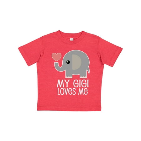

Inktastic Gigi Loves Me Gift For Grandchild Gift Toddler Boy or Toddler Girl T-Shirt