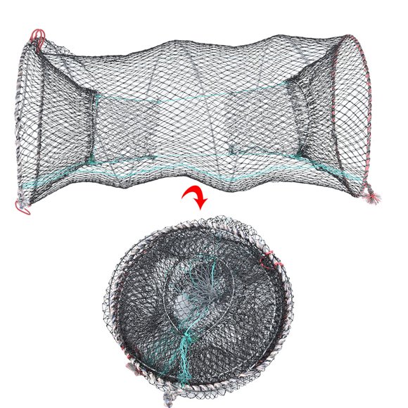 Crab Trap Bait, Trap Fish Basket Lobster Crawfish Fishing Traps Portable Folded Cast Net Fishing Cage For Crayfish Crab Fishes