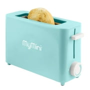 (3 pack) MyMini Single Slice Toaster, Aqua