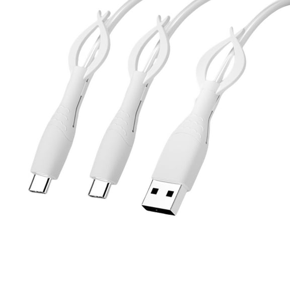 Flexible Silicone Cable Protectors Charger Cable Straps For Phone Tablet Cord Organizers And Durability Designs