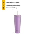 thumbnail image 3 of RTIC 28 oz Ceramic Lined Everyday Tumbler, Spill-Resistant Straw Lid, Lavender Glitter, 3 of 9