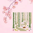 thumbnail image 7 of 1pc Woodland Forest Stencils 11.8x11.8 inch Forest Tree Painting Stencil Forest Path Stencil Plant Drawing Stencil Into The Woods Stencils for Painting on Wood Floor Wall Fabric, 7 of 7