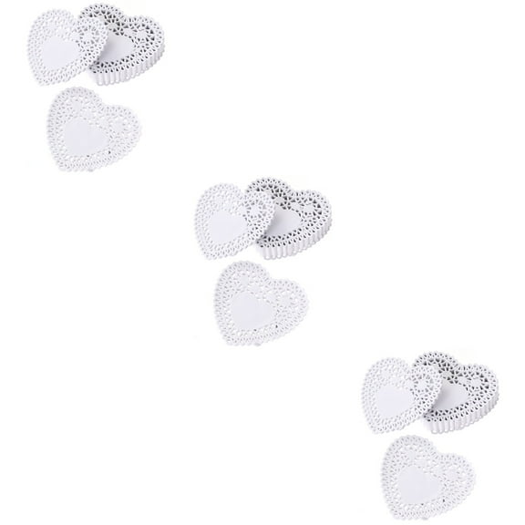 Set of 3 Mini Paper Lace Doilies Cake Wedding Tableware Decoration