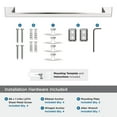 thumbnail image 4 of Amerock Blackrock Polished Nickel 18 inch (457mm) Towel Bar, 4 of 7