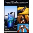 thumbnail image 3 of Mgnaooi Magnetic Case for iPhone 15 Pro Max Compatible with MagSafe, Military Grade Drop Protection, Shockproof Slim Translucent Matte for iPhone 15 Pro Max Phone Case 6.7 Inch, Blue, 3 of 7