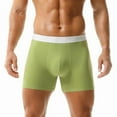 thumbnail image 2 of Men's Boxer Underwear U-shape Cotton Stylish Breathable Boxer Briefs(Green,M), 2 of 3