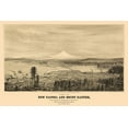 thumbnail image 2 of Glover 14x11 Gold Ornate Wood Framed with Double Matting Museum Art Print Titled - New Tacoma Mount Rainier Washington - Glover 1878, 2 of 4