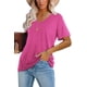 thumbnail image 2 of Camiseta Mujer Lunivop Cuello en V Manga Corta Casual, 2 of 3