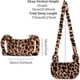 thumbnail image 4 of Women's Leopard Print Plush Clutch Bag, Faux Fur Handbag, Soft Warm Shoulder Bag, Crossbody Bag, 4 of 5