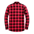 thumbnail image 5 of Plaid Shacket for Men Ghalytn Check Zip Shirt Jacket - Casual Outerwear with Pockets, 5 of 7