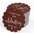 thumbnail image 4 of Inkdotpot Silver Foil Paper Hang Tags Thank You For Celebrating With Us Bridal Shower-Baby Shower-Retirement-Wedding-Birthday Favor Tags 100 Piece, 4 of 7