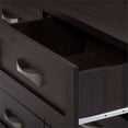 thumbnail image 5 of Baxton Studio Colburn 6 Drawer Double Dresser in Dark Brown, 5 of 5