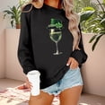 thumbnail image 2 of Chandail Graphique Trèfle de la Saint-Patrick pour Femmes 2026 Tendance à Manches Longues Col Rond Chandail Femmes chandail, 2 of 6