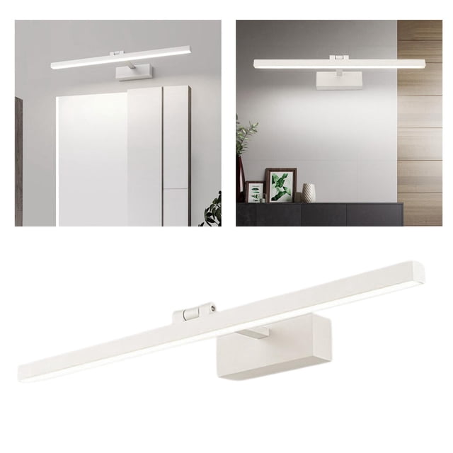 Luz de tocador LED Moderno sobre espejo Luces de enchufe montadas en Espejo de maquillaje Accesorios de lámpara frontal con rotación de Los 50cm 12W