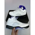 thumbnail image 1 of Ni - ke Ni - ke Air Jordan 5 Retro Dark Concord White 2022 Sneaker DD0587 141 Men's Size 11, 1 of 5
