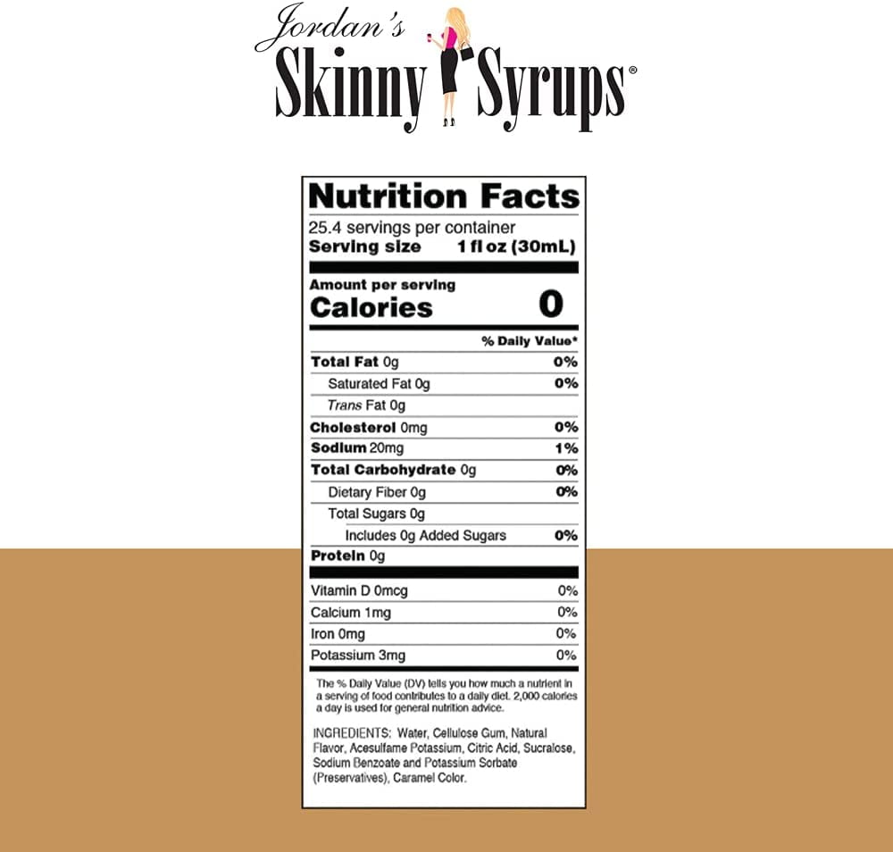 Skinny Mixes Sugar Free Vanilla Almond Syrup